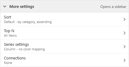 Assign Data tab, More settings section